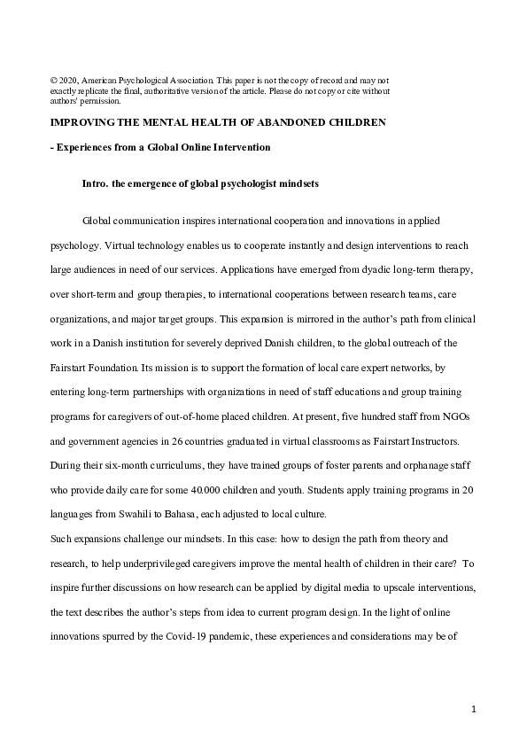 Abandoned essay image