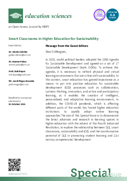 (PDF) Smart Classrooms in Higher Education for Sustainability Special Issue