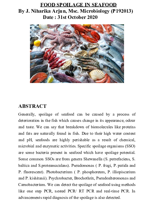Causes of food spoilage ppt picture