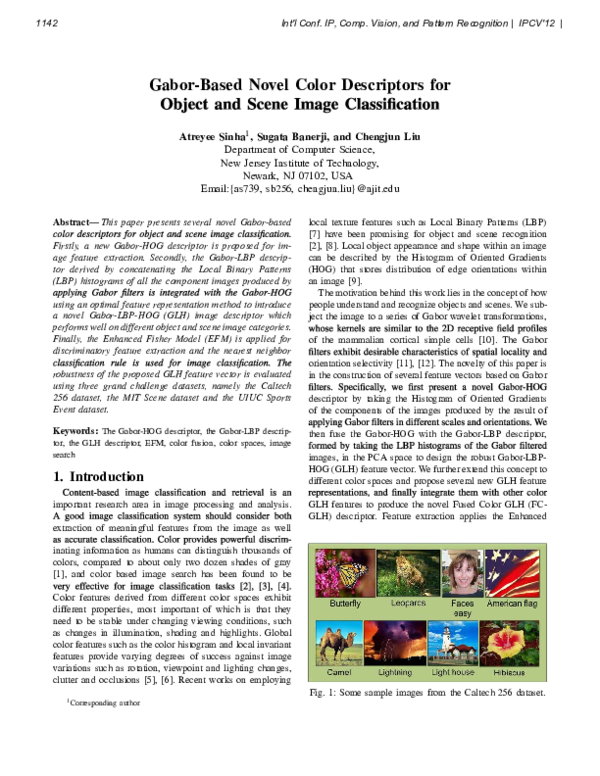 (PDF) Gabor-Based Novel Color Descriptors for Object and Scene Image ...