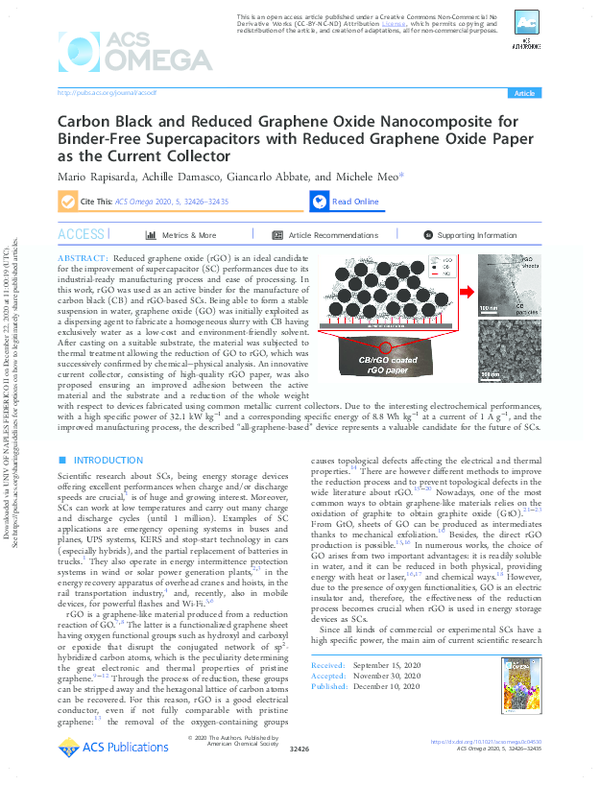 (PDF) Carbon Black and Reduced Graphene Oxide Nanocomposite for Binder ...