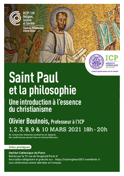 PDF) Saint Paul et la philosophie | Olivier Boulnois - Academia.edu
