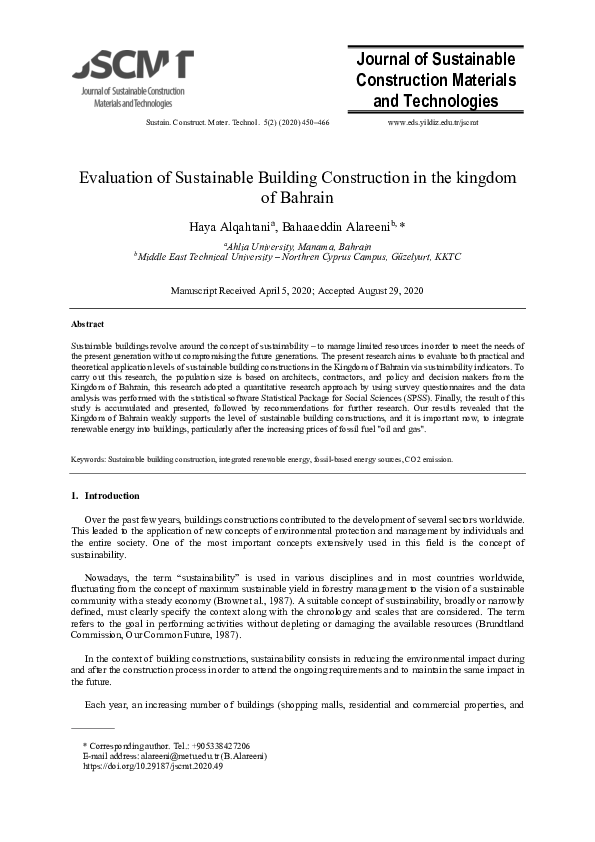 (PDF) Journal of Sustainable Construction Materials and Technologies ...