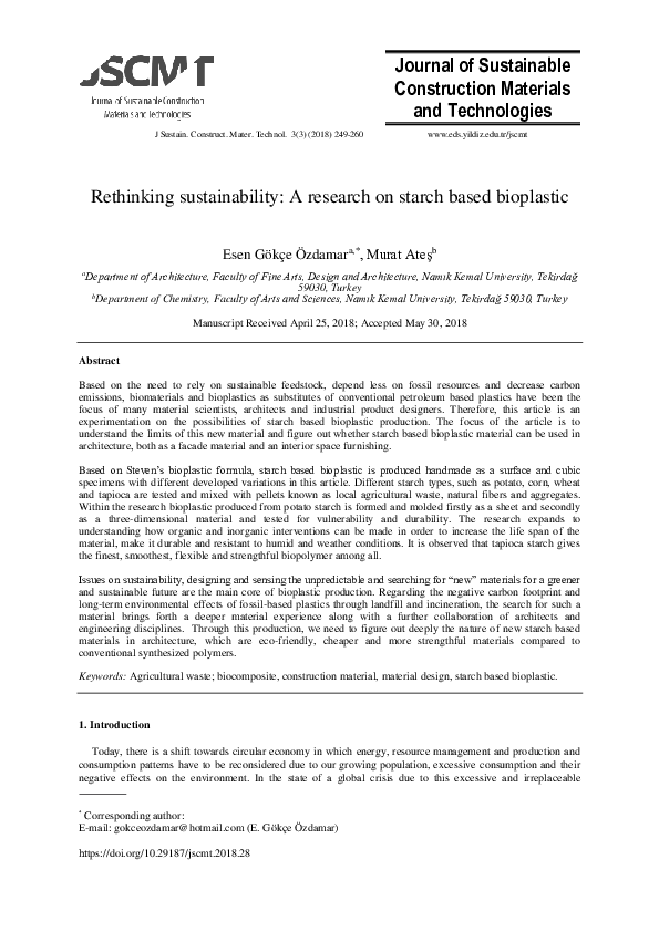 (PDF) Journal of Sustainable Construction Materials and Technologies ...