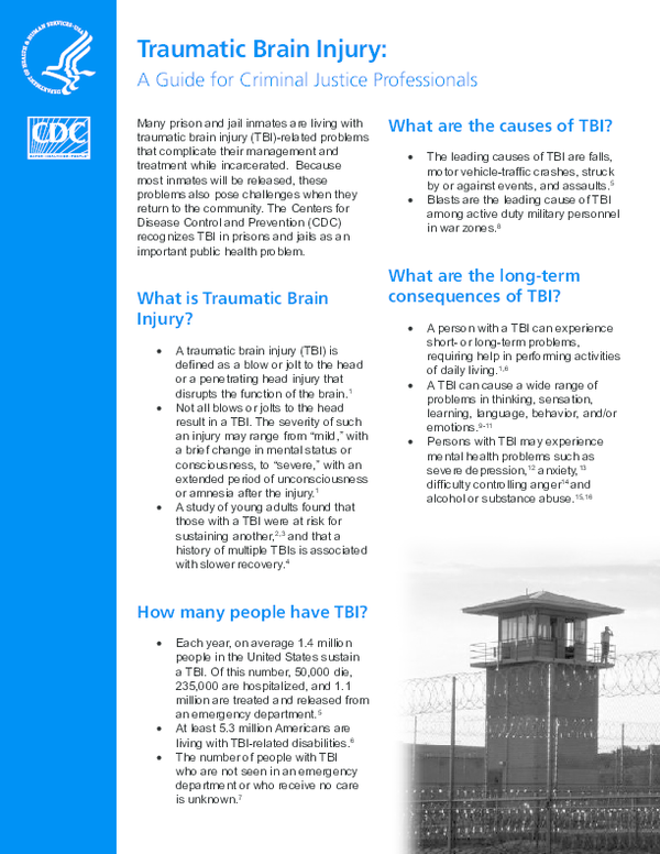 (PDF) Traumatic Brain Injury: A Guide for Criminal Justice Professionals