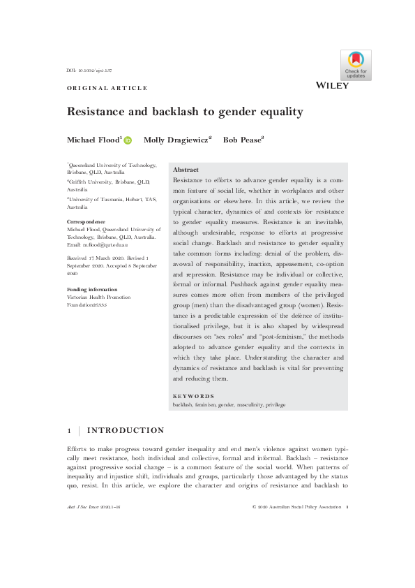 Backlash against feminism image