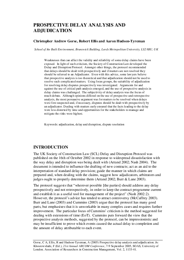 Characteristics of adjudication picture