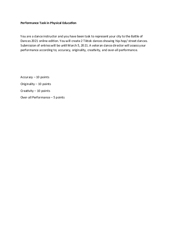 Doc Pe Performance Task Rony Jule Academia Edu