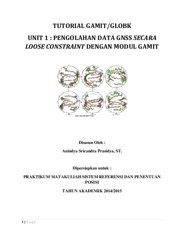 (PDF) TUTORIAL GAMIT/GLOBK UNIT 1 : PENGOLAHAN DATA GNSS SECARA LOOSE ...