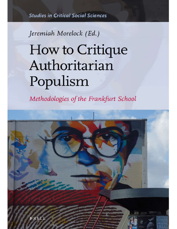 (PDF) How to Critique Authoritarian Populism: Methodologies of the ...