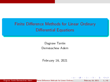 Pdf Finite Difference Methods For Linear Ordinary Differential Pdf Finite Difference Methods For Linear Ordinary Differential