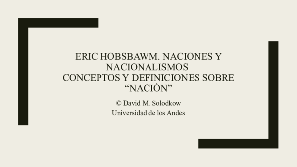 (PPT) Clase sobre: Naciones y nacionalismos. Conceptos y definiciones