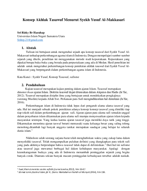 Akhlak Tasawuf Research Papers Academia Edu
