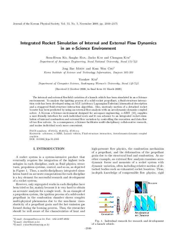 (PDF) Integrated Rocket Simulation of Internal and External Flow ...