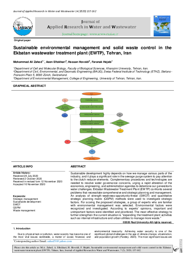 (PDF) Sustainable environmental management and solid waste control in ...