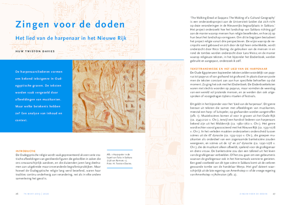 (PDF) Zingen voor de doden, het lied van de harpenaar in het Nieuwe Rijk