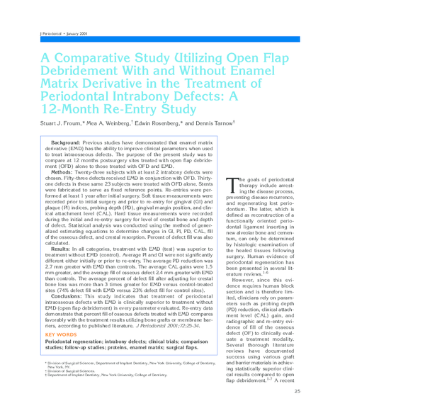 (PDF) A Comparative Study Utilizing Open Flap Debridement With and ...