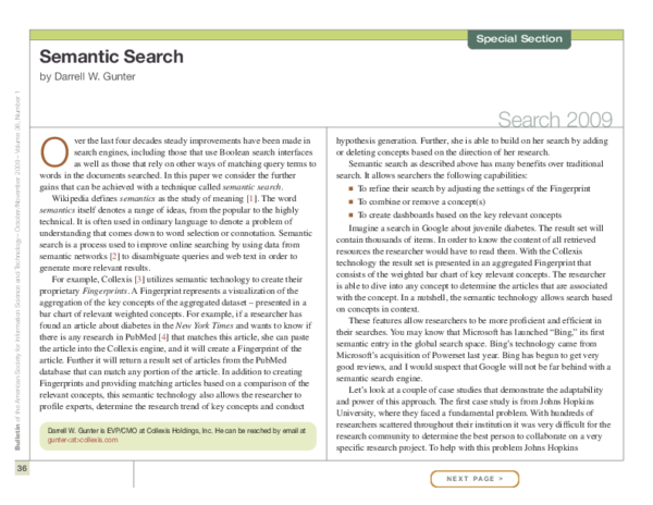 (PDF) Semantic search