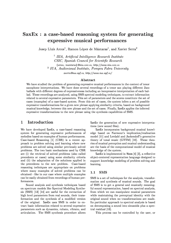 (PDF) Saxex: A case‐based reasoning system for generating expressive ...