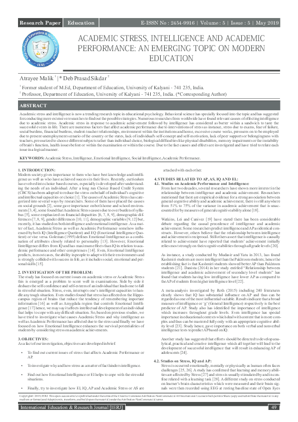 Research studies on stress image