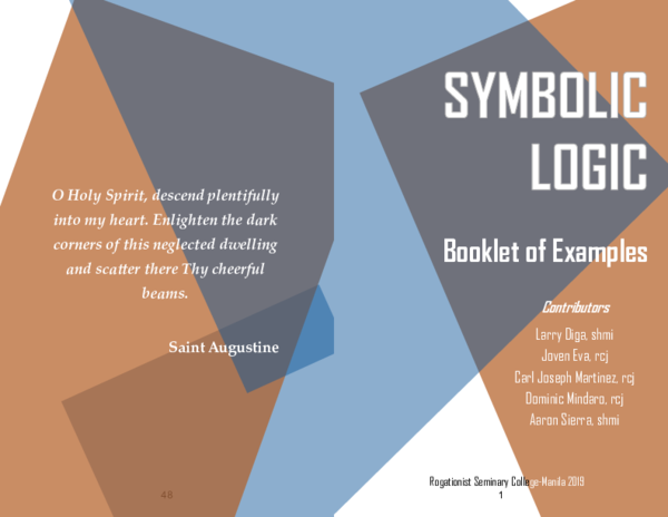 (PDF) Symbolic Logic Booklet of Examples