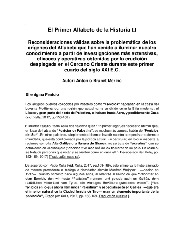 (PDF) El Primer Alfabeto de la Historia. Sección nº2 Antonio
