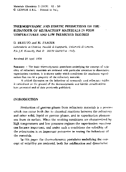 (PDF) Thermodynamic and kinetic predictions on the behaviour of ...
