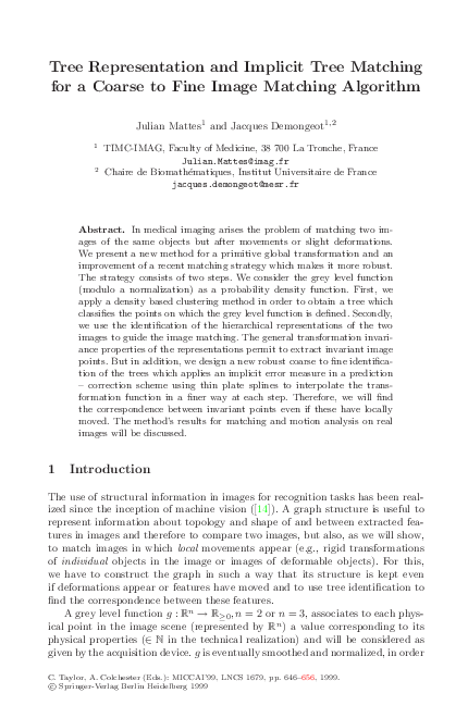 (PDF) Tree Representation and Implicit Tree Matching for a Coarse to ...