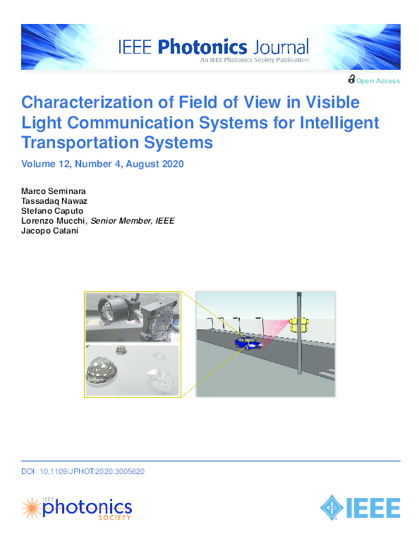 (PDF) Characterization of Field of View in Visible Light Communication ...