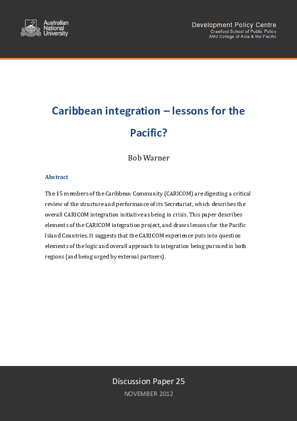 Caribbean integration essay image