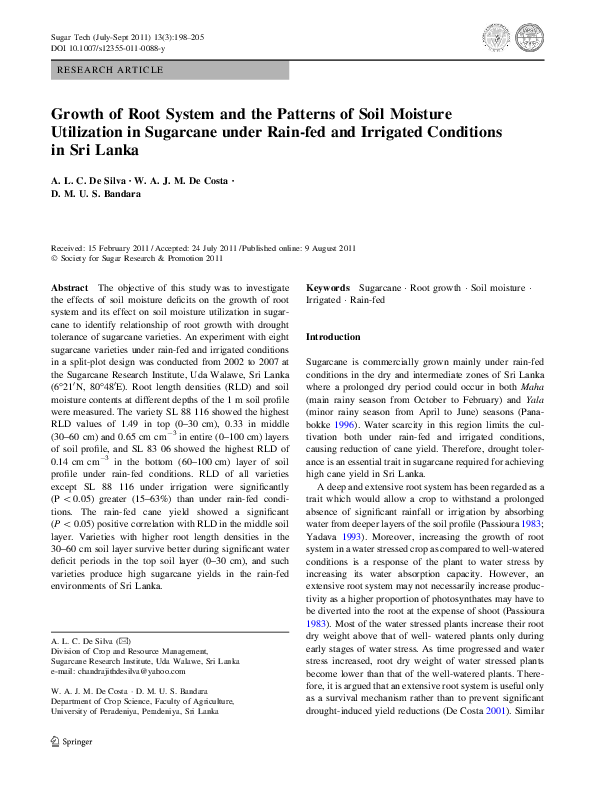 (PDF) Growth of Root System and the Patterns of Soil Moisture ...