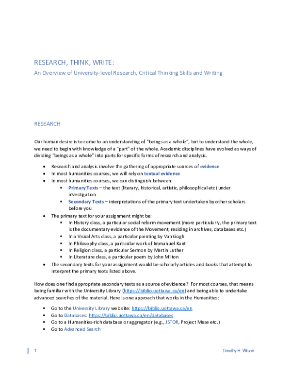 (PDF) RESEARCH, THINK, WRITE