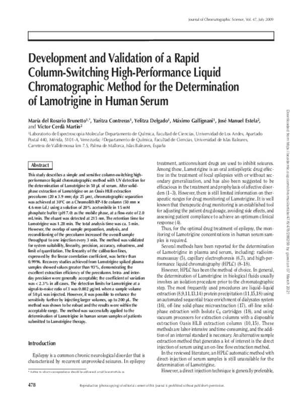 (PDF) Development and Validation of a Rapid Column-Switching High ...