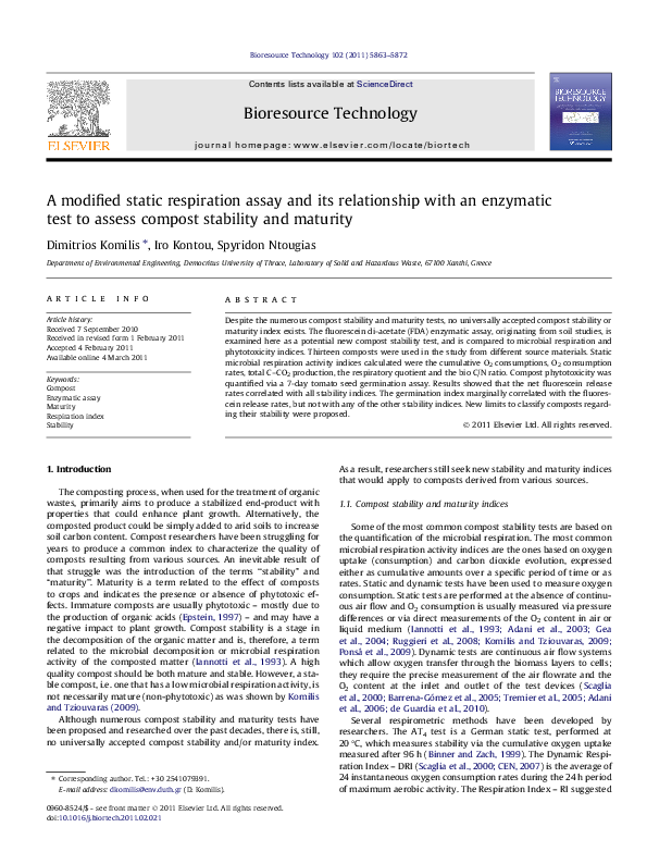 (PDF) A modified static respiration assay and its relationship with an ...