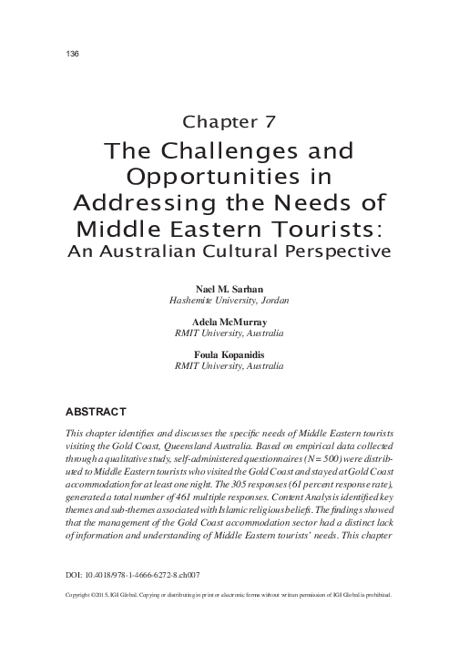 (PDF) The Challenges and Opportunities in Addressing the Needs of ...