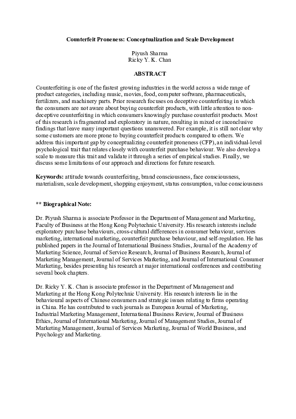 Counterfeit products examples image