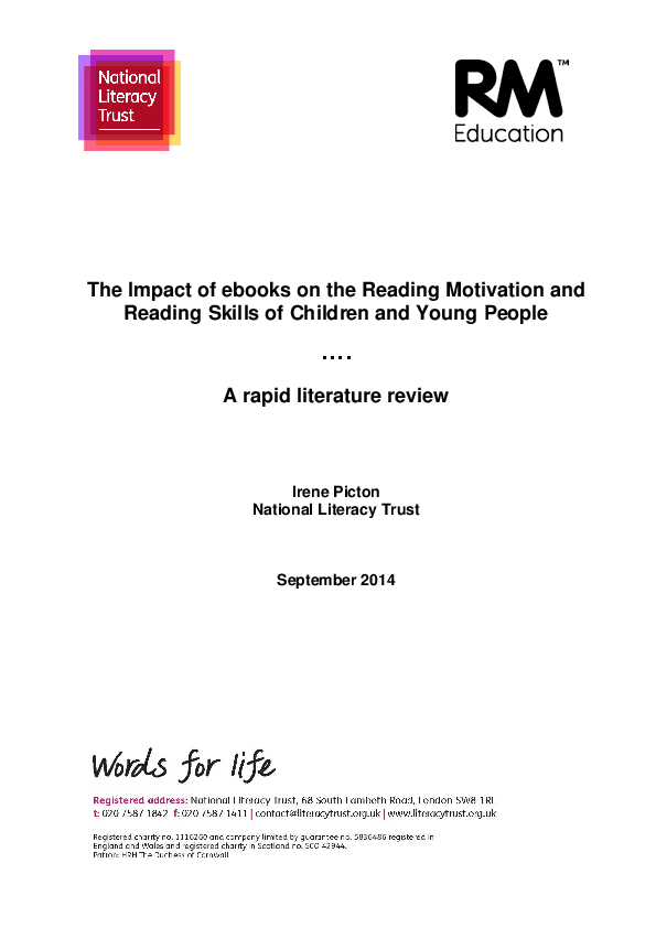 (PDF) The Impact of ebooks on the Reading Motivation and Reading Skills ...