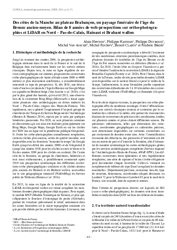 (PDF) Des côtes de la Manche au plateau Brabançon, un paysage funéraire