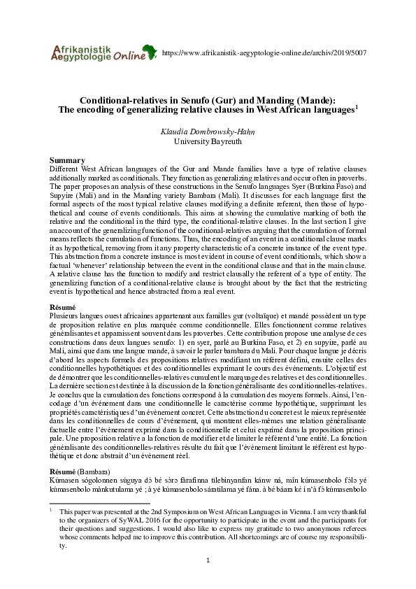 Conditional Sentences Research Papers Academia Edu