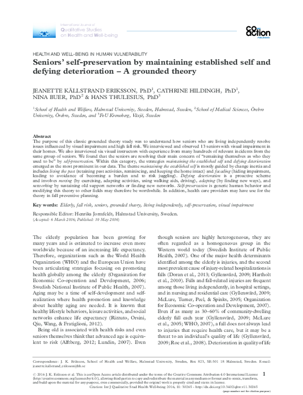 Self preservation definition image