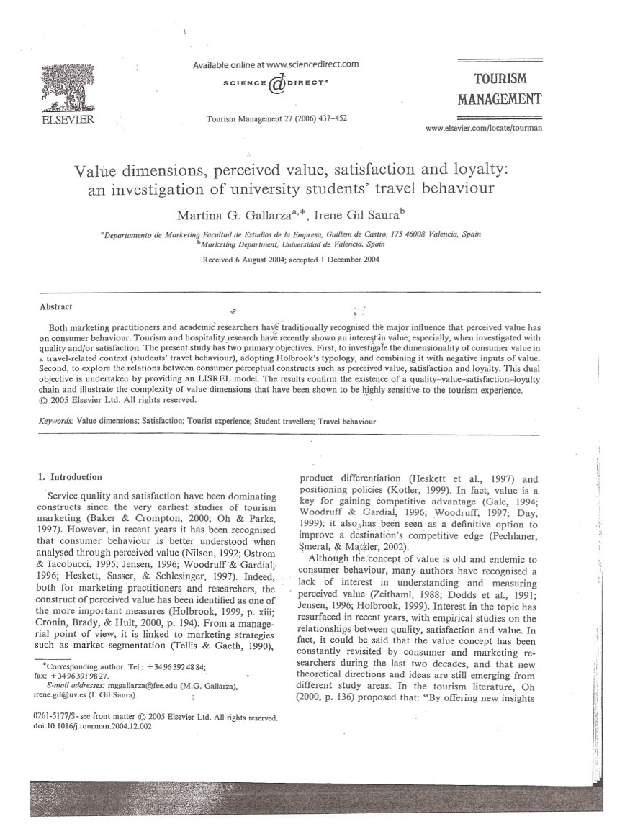 Perceived value essay picture