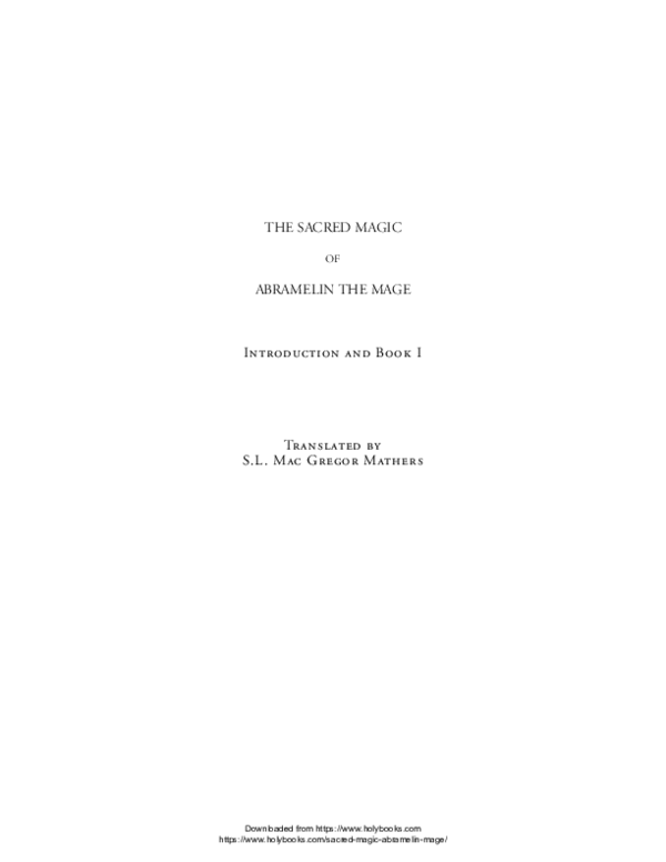 (PDF) The Sacred Magic of