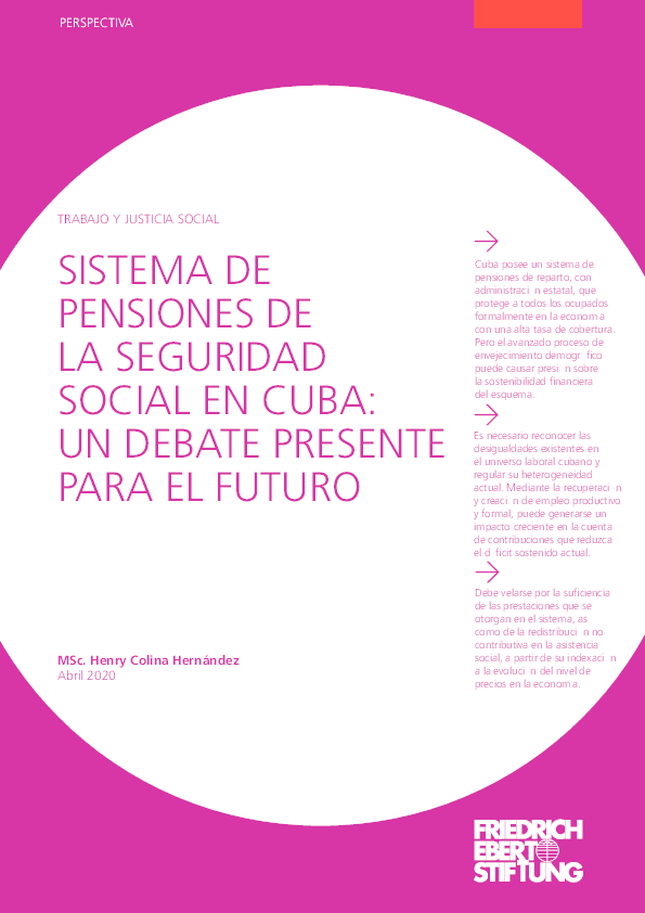 (PDF) Sistema de pensiones de la Seguridad Social en Cuba: Un debate ...