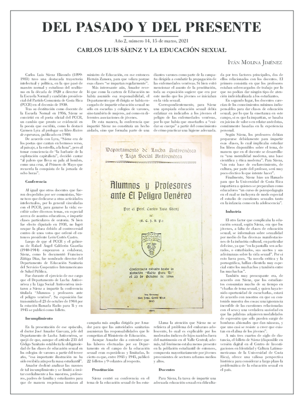 (PDF) Carlos Luis Sáenz y la educación sexual