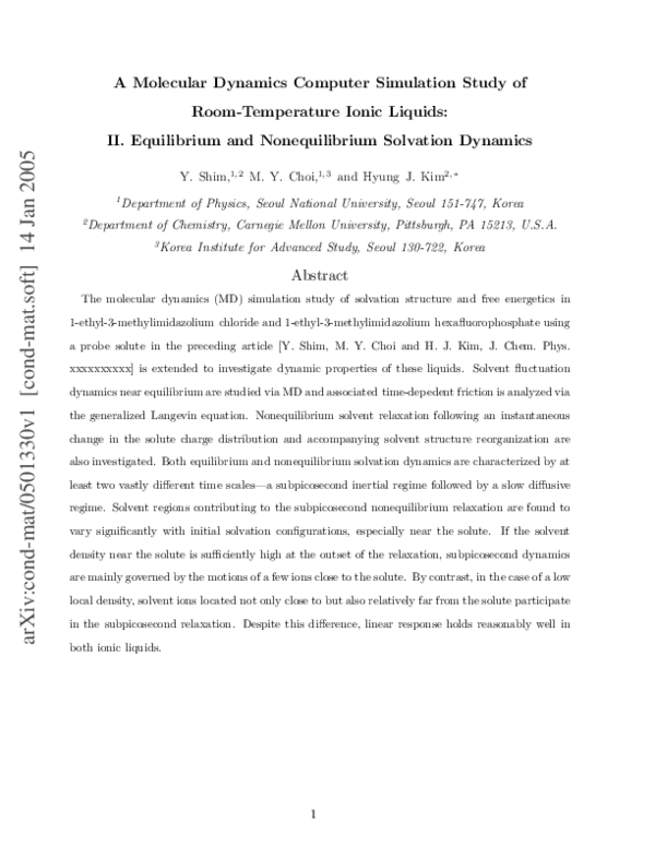 (PDF) A Molecular Dynamics Computer Simulation Study of Nucleotide ...