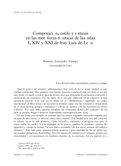 Luis de leon critical essays 04 image