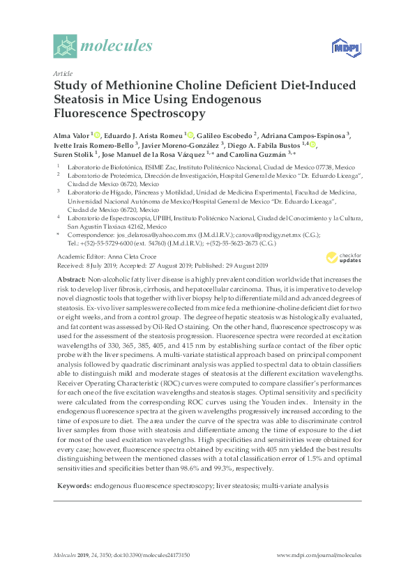 (PDF) Study of Methionine Choline Deficient Diet-Induced Steatosis in ...