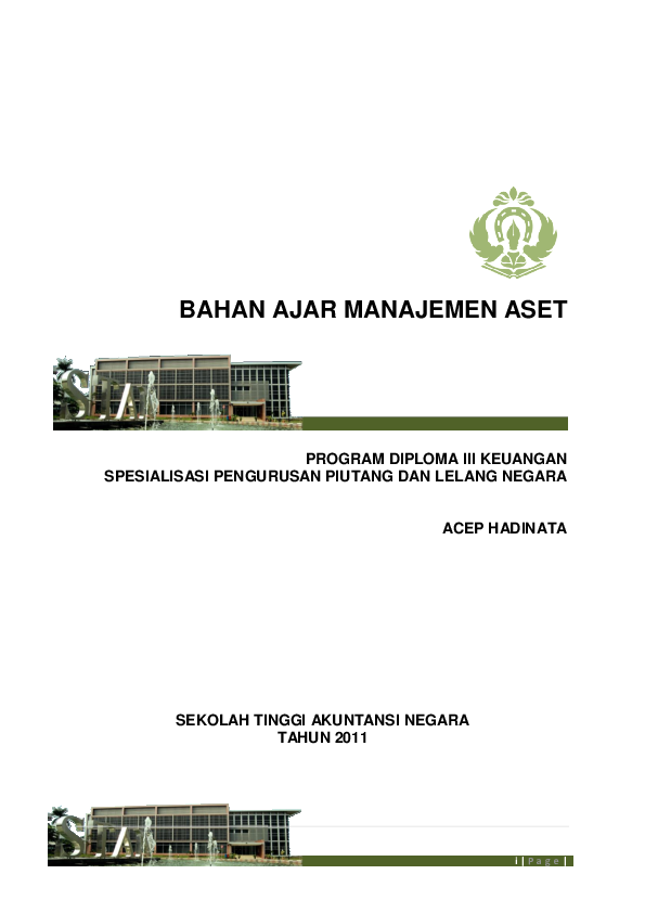 PDF) BAHAN AJAR MANAJEMEN ASET