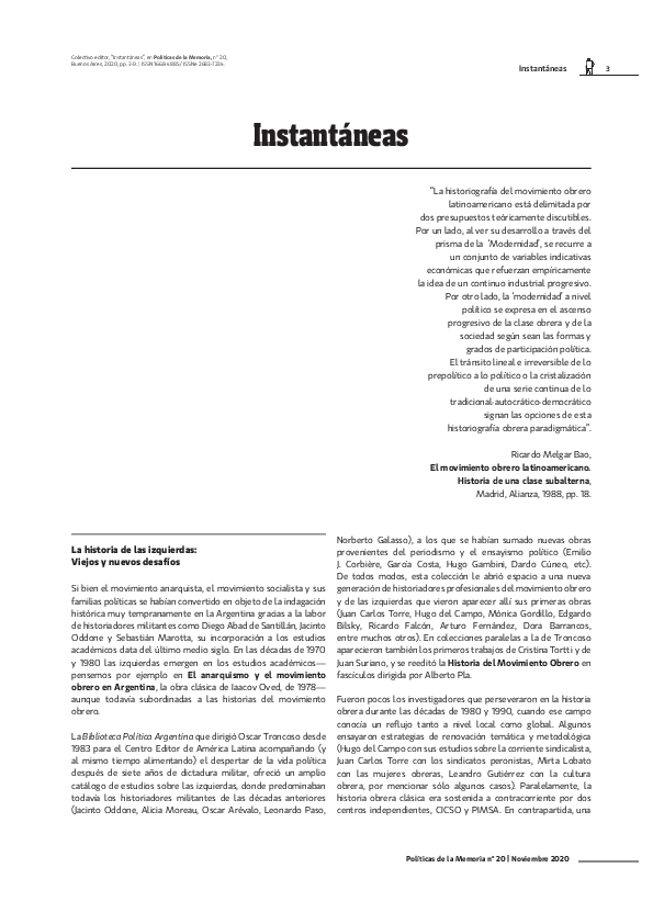 (PDF) Instantáneas