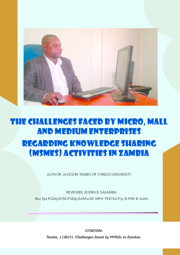 (PDF) THE CHALLENGES MICRO SMALL MEDIUM ENTERPRISES ARE FACING IN ZAMBIA